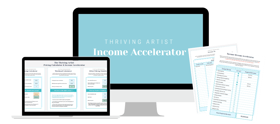 Thriving Artist Income Accelerator Mockup 